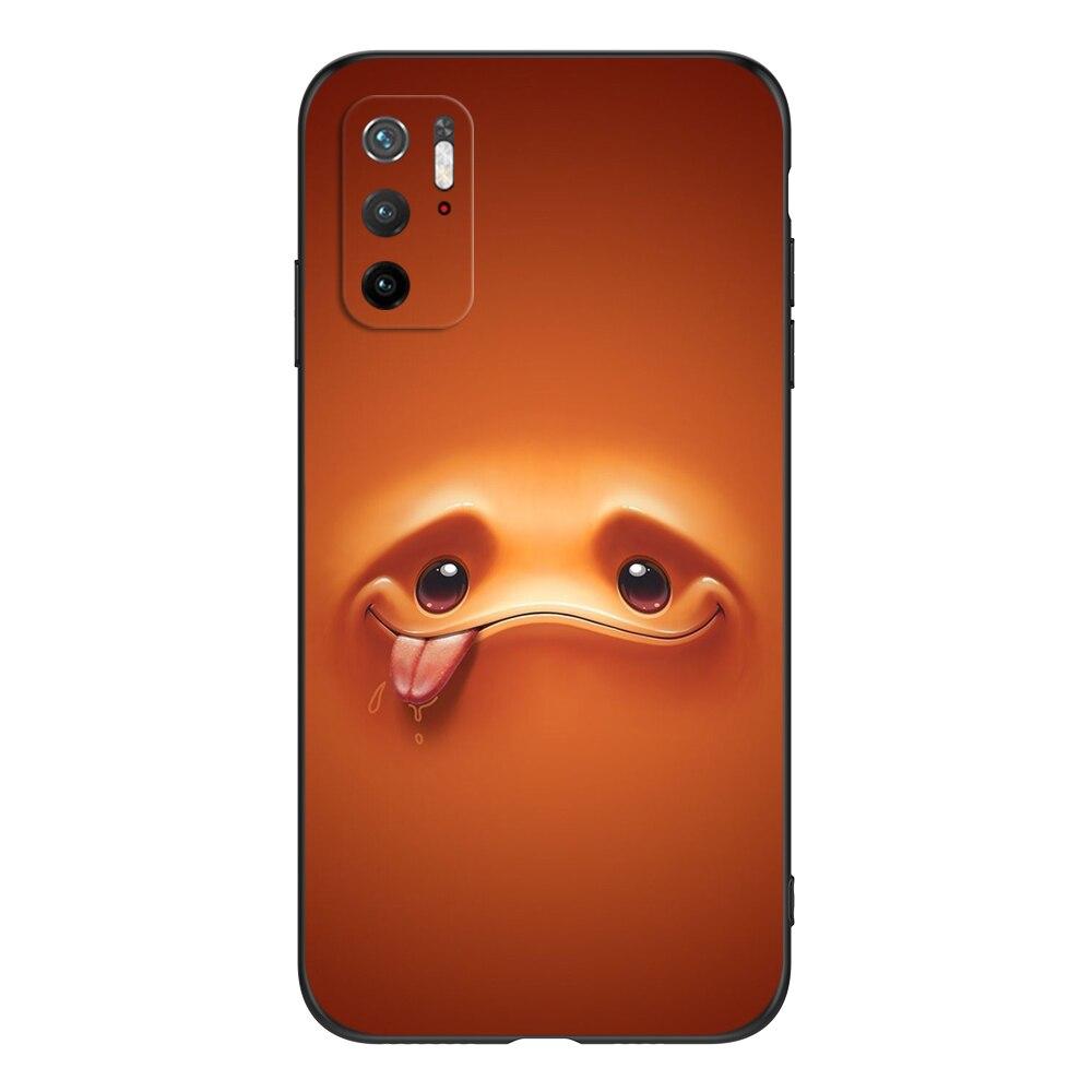 For Poco M3 Pro 5G Case 6.5" Xiaomi Redmi Note 10 5G Phone Back Cover Bumper POCOPHONE Black Tpu Case Cute Funy