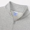 Champion Half Zip Oxford Long Sleeve with Embroidered Logo Men's Sweatshirt, Gray, (C3-B020)
