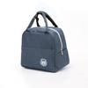Bento Bag with Aluminum Foil Simple Insulated Lunch Box Bag Oxford Cloth Large Capacity Thick Hand-held Bento Bag Lunch Bag