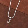 Dainty Initial Necklace Silver 26 Letters Snake Chain Necklaces for Women Girls Jewelry Choker Birthday Gifts