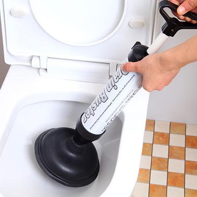 Toilettenpömpel Hochdruck-Abflussreiniger mit 2 Saugnäpfen Toiletten-Luftbläser Rohrreiniger Verstopfungsentferner Kanalisationsreiniger