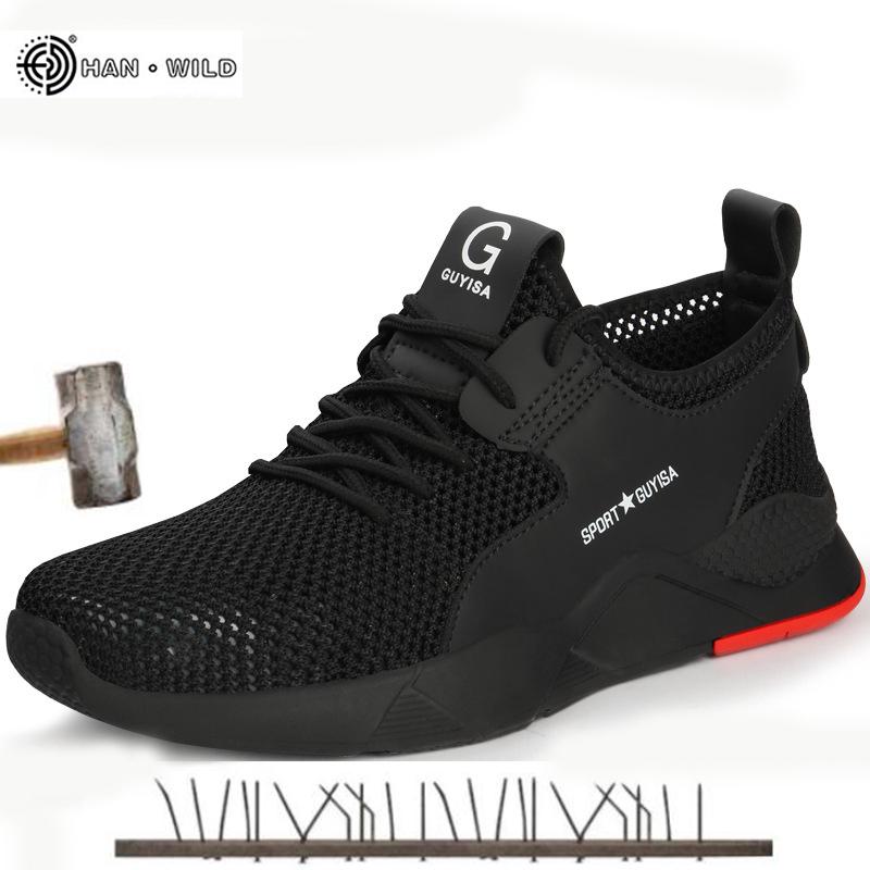 

Men Safety Outdoor Casual Summer Sneakers Steel Toe Anti Smashing Breathable Male Steel Toe Work Shoes Boots Sneaker Anti smashing Piercing Boot Mens 37