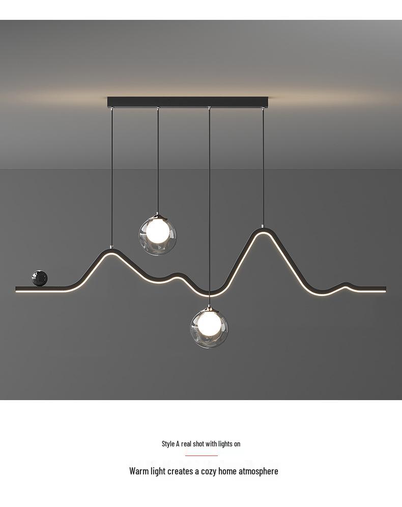 Snow Mountain Restaurant Chandelier - Italian Minimalist Designer Light for Luxury Dining & Bars (2025 Model)