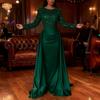 Sequin Sheer Mesh Long Sleeve Maxi Dress for Women Flowy Glitter A-line Long Dress Formal Cocktail Evening Gown