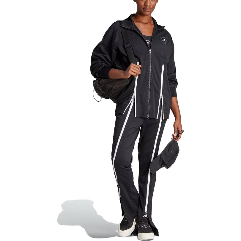 adidas X Stella McCartney Kollaboráció Teljes Cipzáros Állógalléros Kabát Női Kabát Fekete IM2071