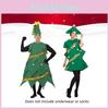 Stylish Men's Women's Christmas Tree Skirt Cosplay Outfit For Holiday Parties