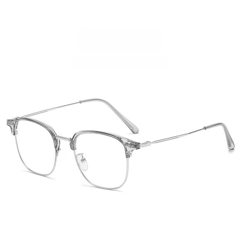 Retro Square Eyeglass Frame For Women With Blue Light Blocking Resin Material Stylish Design For Office Use