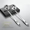 304 Thickened Stainless Steel Long-Handled Soup Ladle - Large Serving Spoon for Porridge, Congee, Soup, Hot Pot, and Skimming.