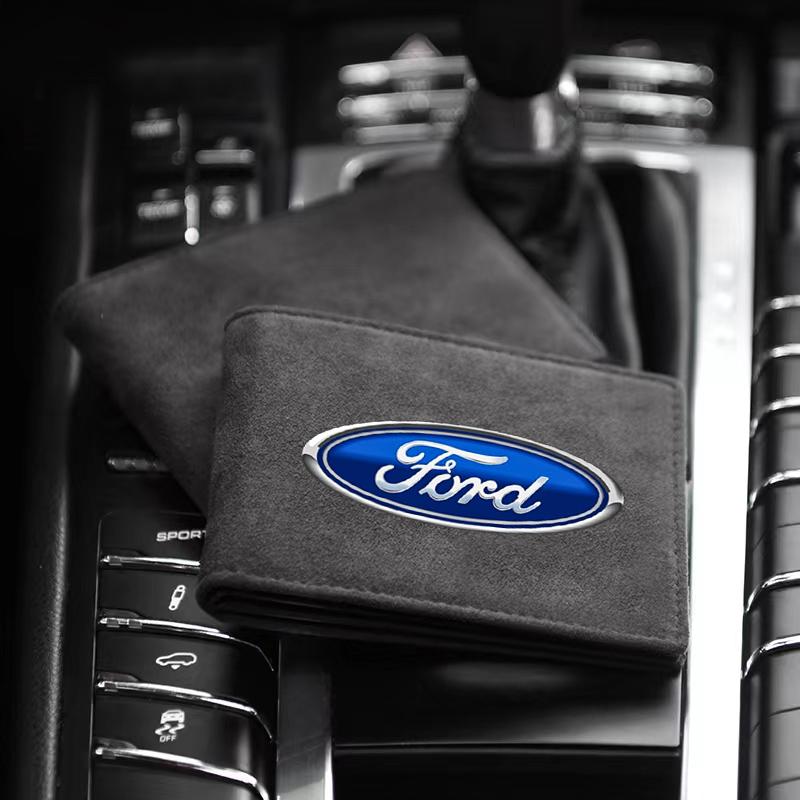Car Driver License Cover Suede Anti-Fur Car Driving Documents For Ford Fiesta MK7 Mondeo MK4 ST Focus MK1 MK2 MK3 Focus 2 3 4