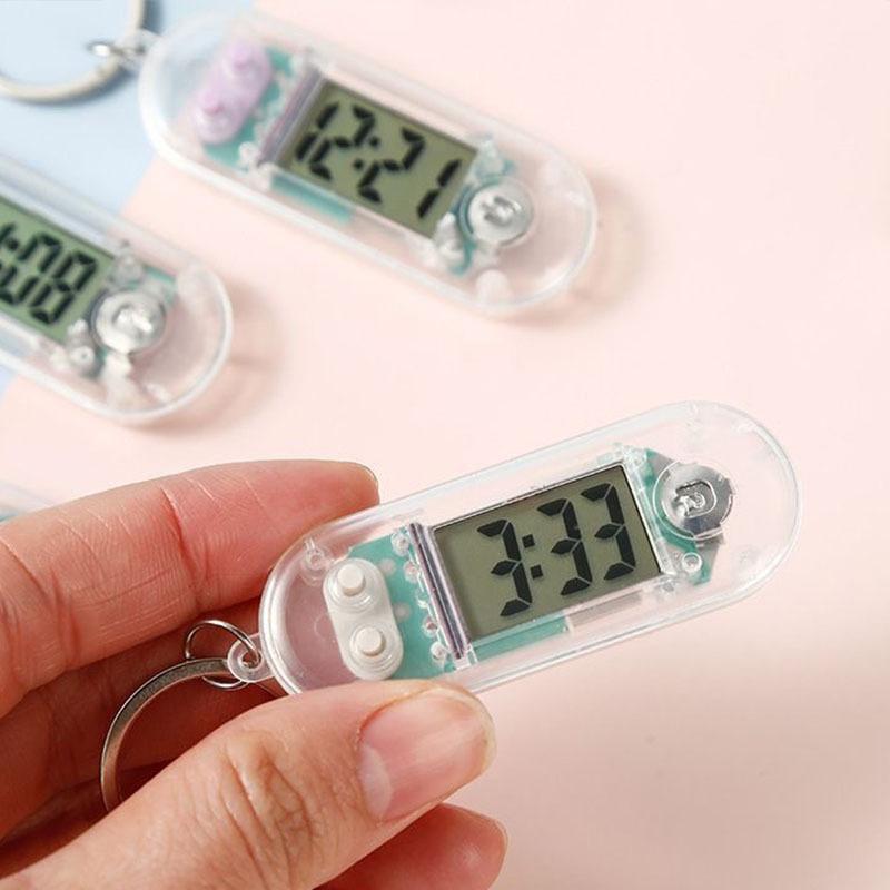 1Pcs Portable Keychain Clock Silent Pocket Watch Pendant Ideal Timepiece for Study or Travel