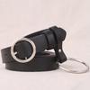 All Hole Contemporary Black Belt For Women Stylish Automatic Buckle For Wear Everyday