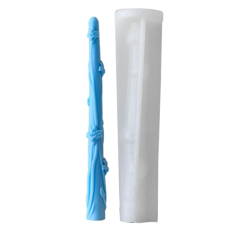 Molde Longo de Silicone Resistente ao Calor Amigo do Utilizador Molde de Silicone para Vela Longa Perfeito para Várias Ocasiões