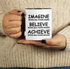 Inkdotpot 11 Oz  Ceramic Coffee  Mugs Imagine Believe Achieve Inspirational Quotes Gift For Co-Worker Boss