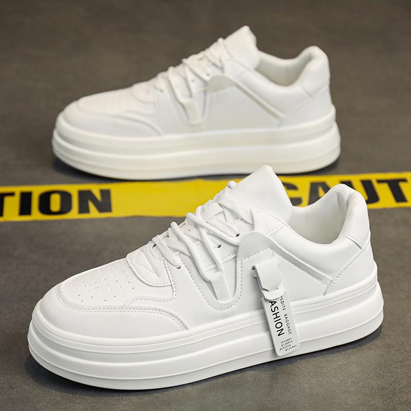 Fashion Trend New Men's Fluorescent Green Patent Leather Platform Shoes Male Sports Walking Sneakers Tenis Masculino Zapatos Hombre