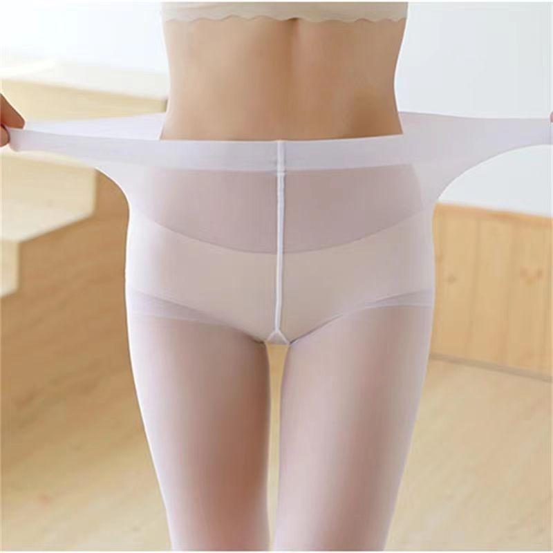 Summer plus size stockings fat mm0 kg ultra-thin anti-hook extra large fat open crotch high waist pantyhose plus gear
