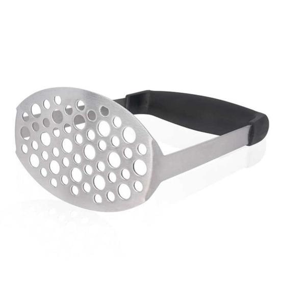 Potato Masher with Anti-Slip Rubber Handle U-Shaped Design Potatoes Masher Uniform Mesh Masher for Sweet Potatoes Pumpkin Beans
