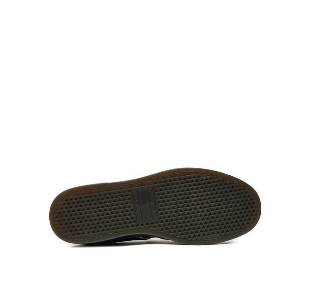 Мужские кроссовки Tommy Jeans Кожа retro cupsole em0em01414 чёрные