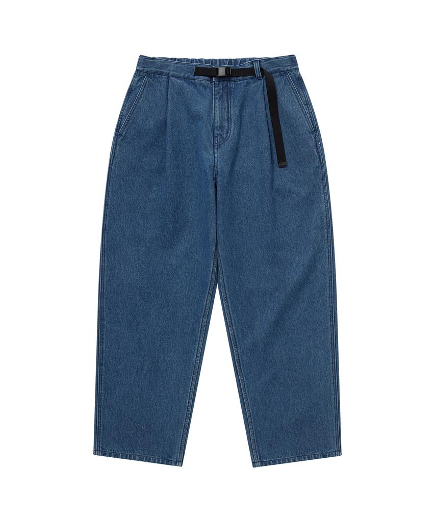 COVERNAT Cordura Semi-Wide Denim Easy Pants Blue
