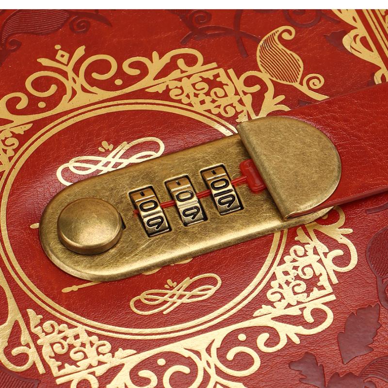 Secure Password Lockable Notebook Organizer Planner for Office School Personal Use Diary with Ample Storage Space