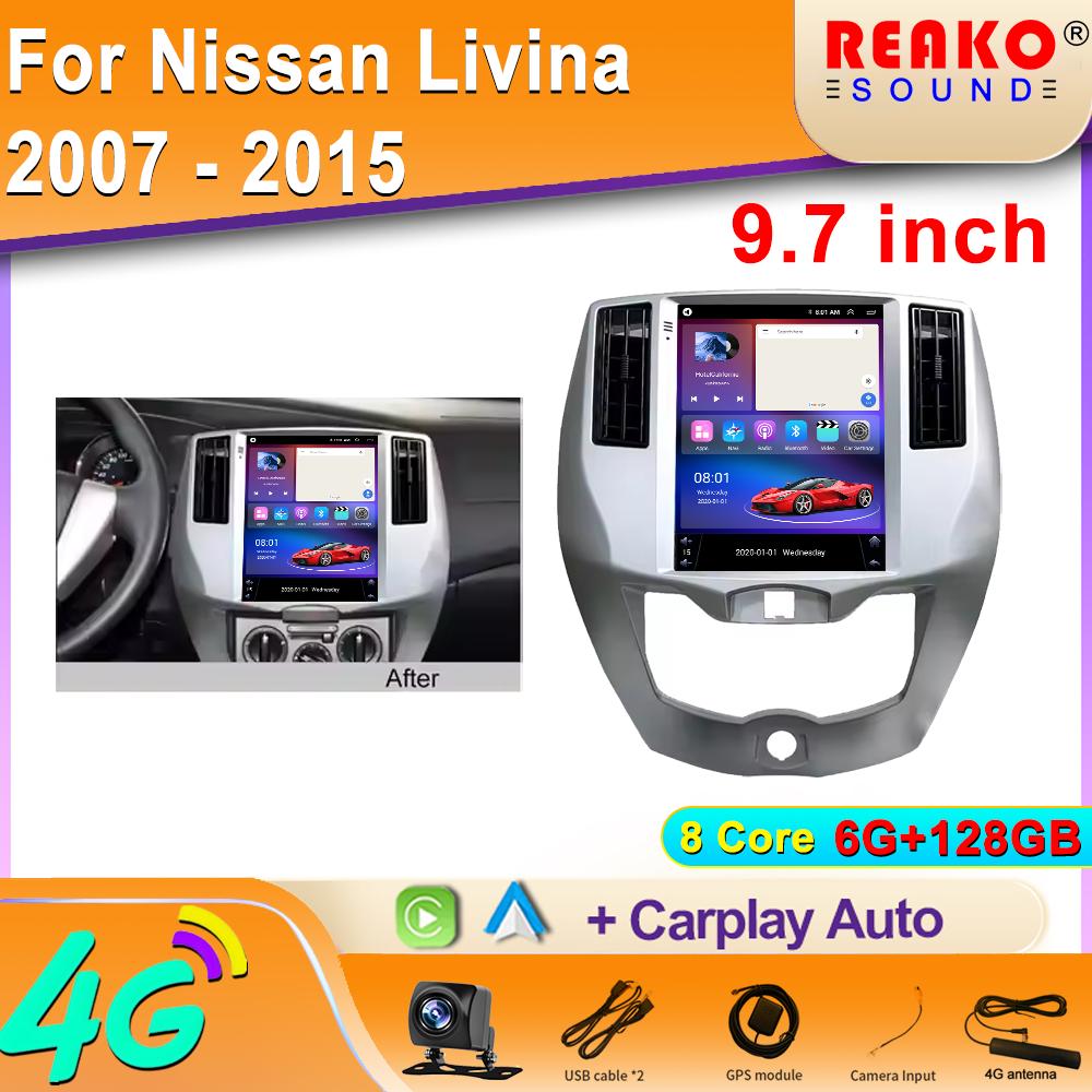 Android Car Radio Multimedia Player for Nissan Livina 2007 - 2015 for Tesla Style Screen Carplay Automobile Intelligent System