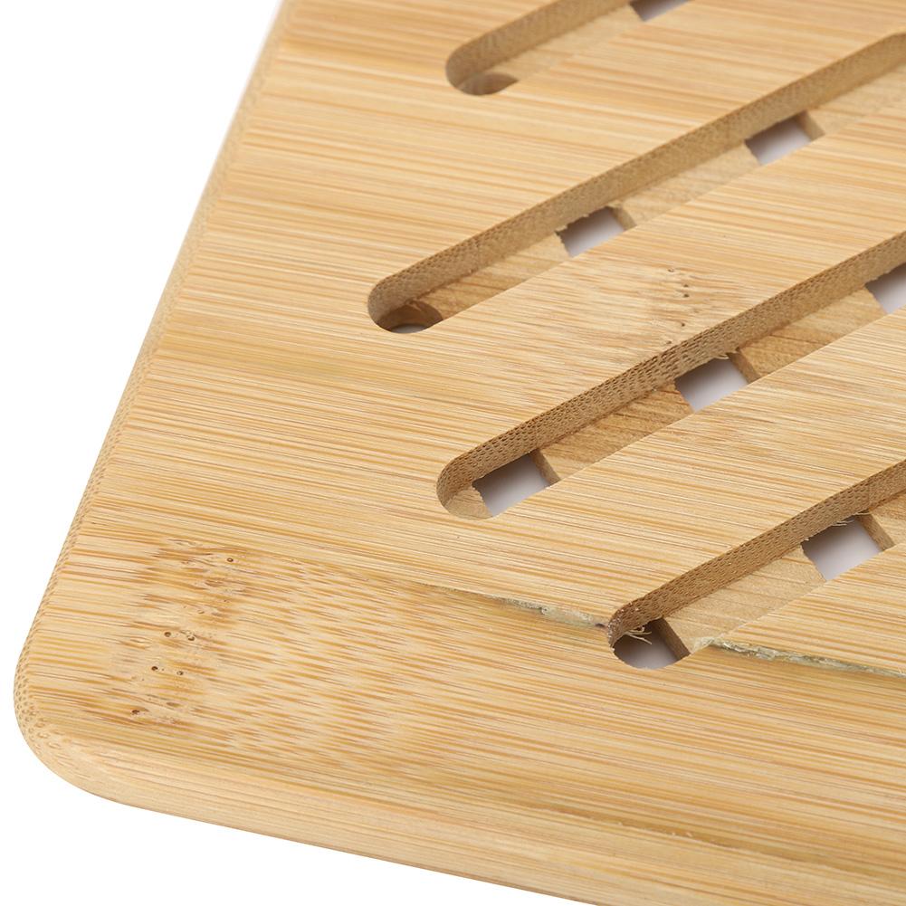 4Pcs Bamboo Table Mat Anti-Scald Non-Slip Bowl Cup Heat Insulation Pad for Home Kitchen Use( Shape )