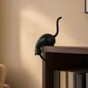 Yousheng 2Pcs 3D Printed Cat Shaped Hook, Black And White Cute Cat Key Hanger, Decorative Ornaments for Cat Lovers, Creative Home Decor Wall Shelf