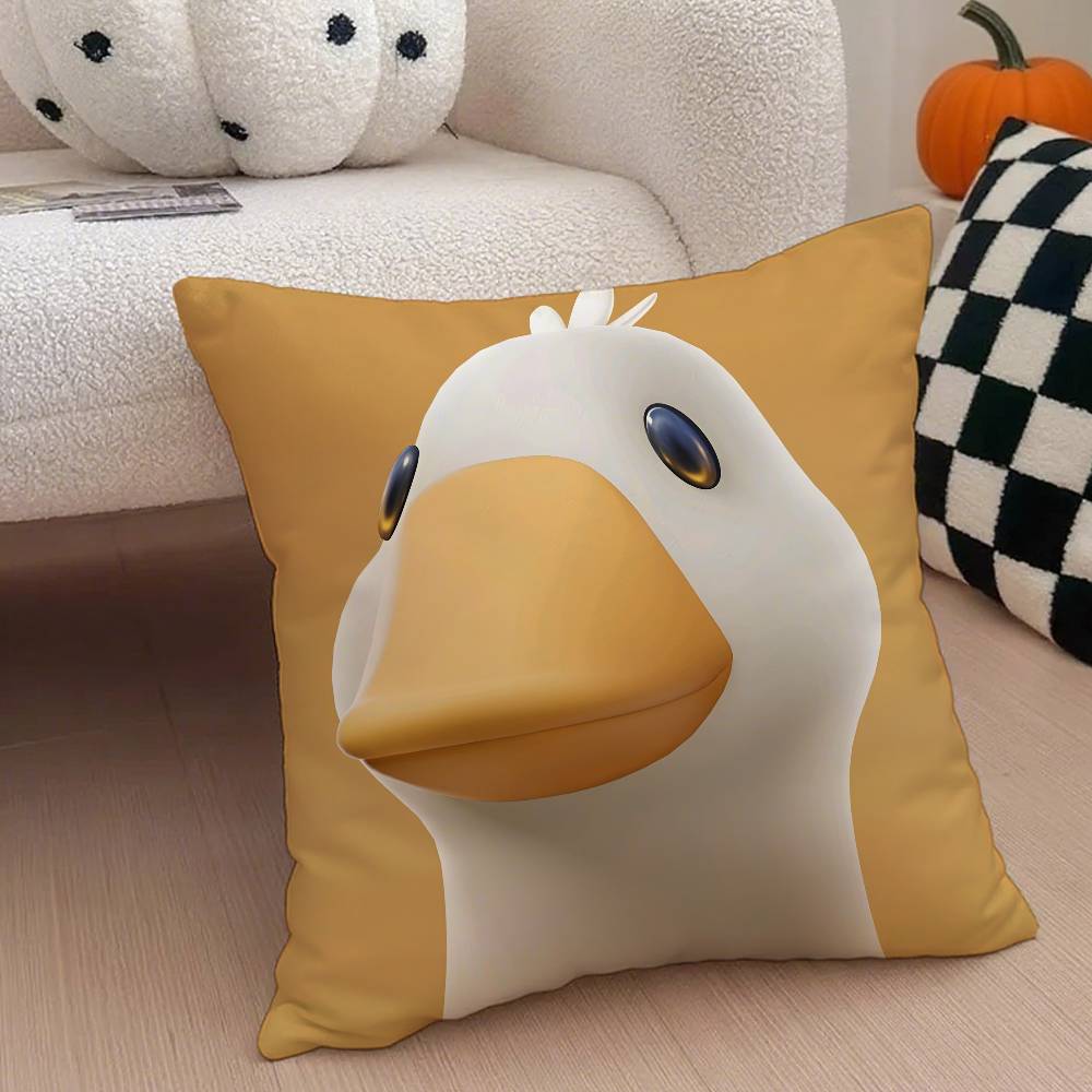 Kwaii Anime P-Party Animals Pillow Case Anti-dustmite Pillowcase Invisible Zipper Silky Short Plush Sofa Cushion Cover