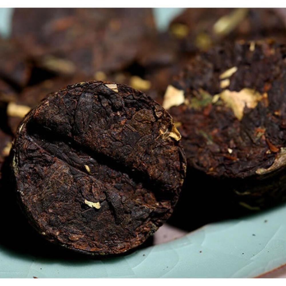 Premium Ripe Pu-erh Mini Tuo Tea Sticky Rice Aroma Small Golden Cakes 500g