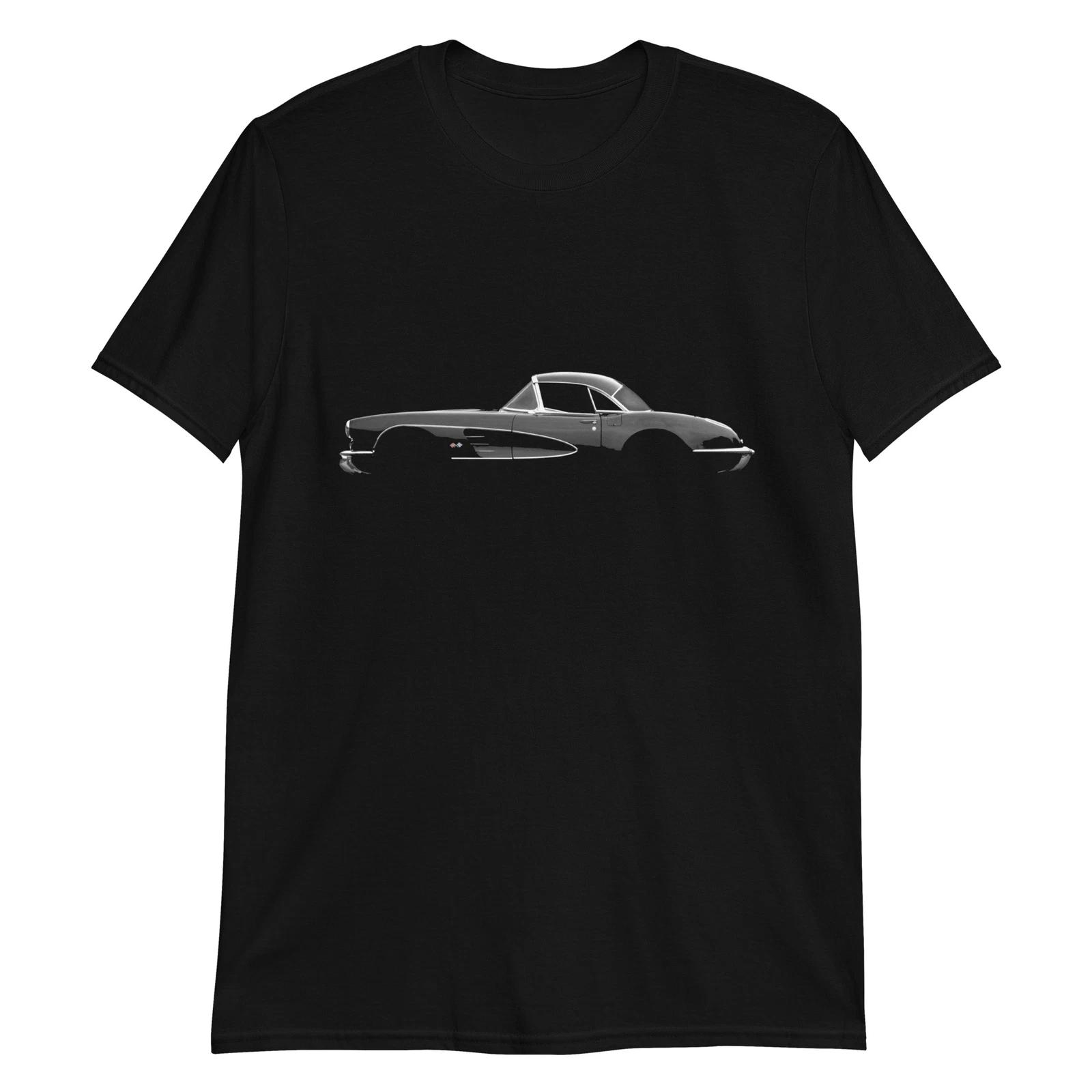 1959 vette Convertible C1 Black Antique Classic Collector Car T-Shirt L