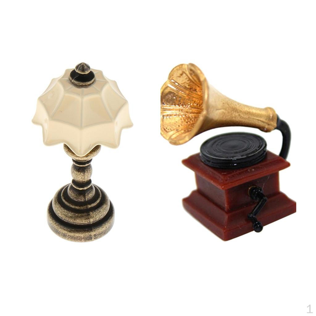 

1:12 Кукольный домик Миниатюрный Мини Винтажный Стиль Ретро Модель Украшения для Декора Спальни