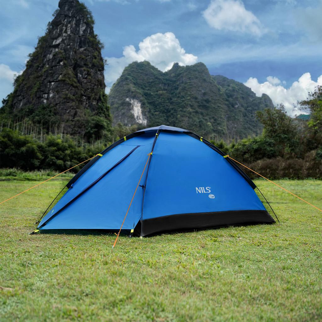 Nc6033 Nightfall Nils Camp Light Gray-Blue Camping Tent