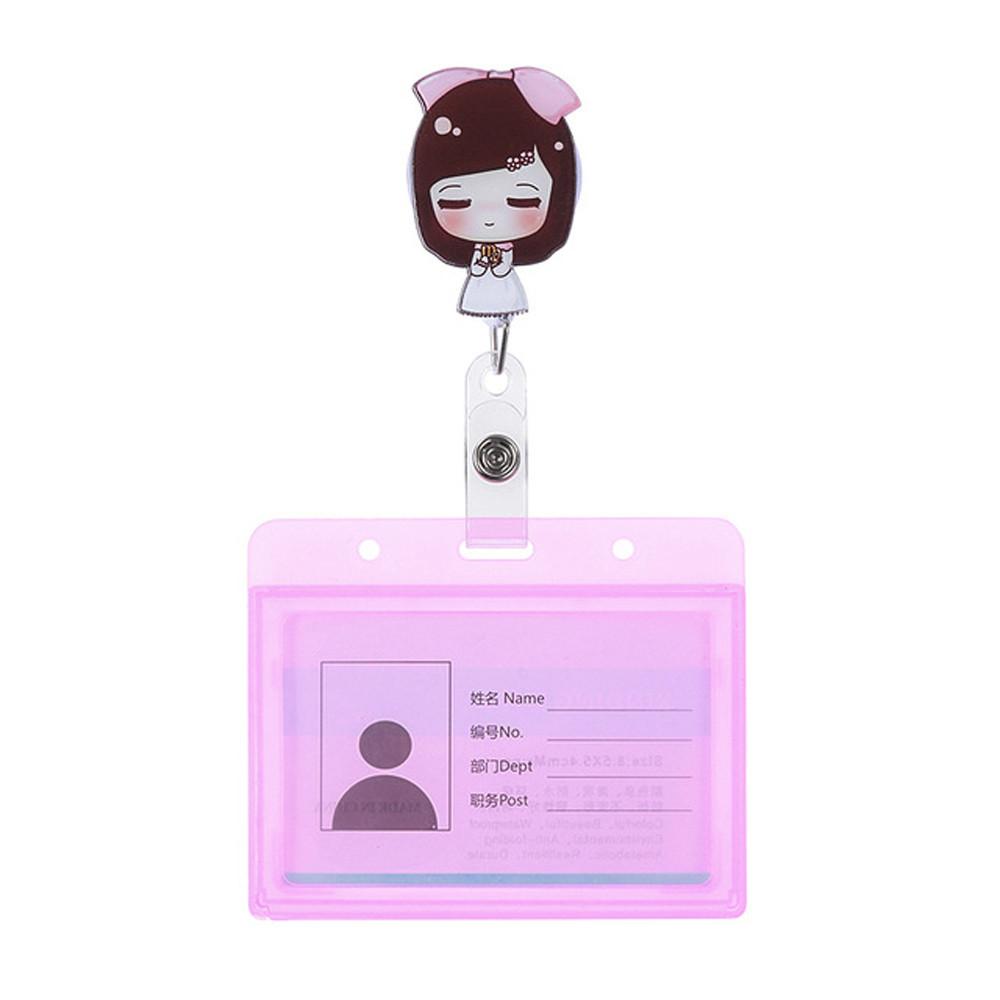 Card Holder Clip Aluminum ID Card Retractable Badge Name Card Holder Nurse Doctor ID Badge Holder