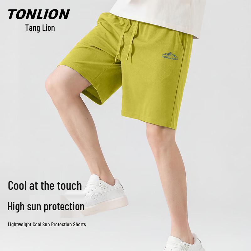 TonLion Men s Ice Silk Breathable Casual Shorts L