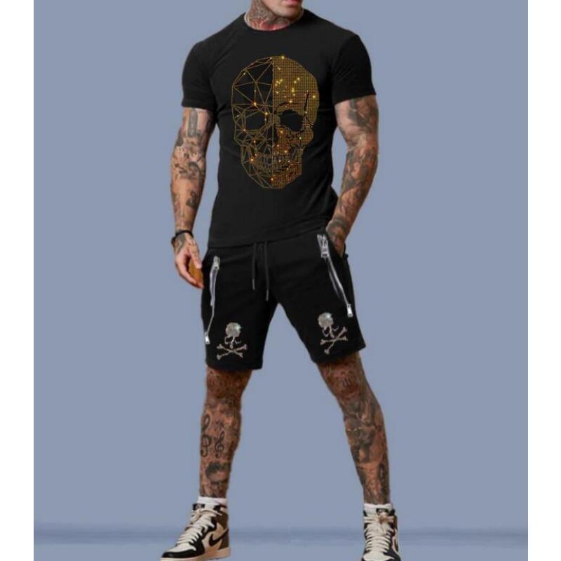 Men Clothing Fashion designer Summer Men's Sets Mens Joggers Sets Tracksuit Men Short Sleeve Suit Men Casual