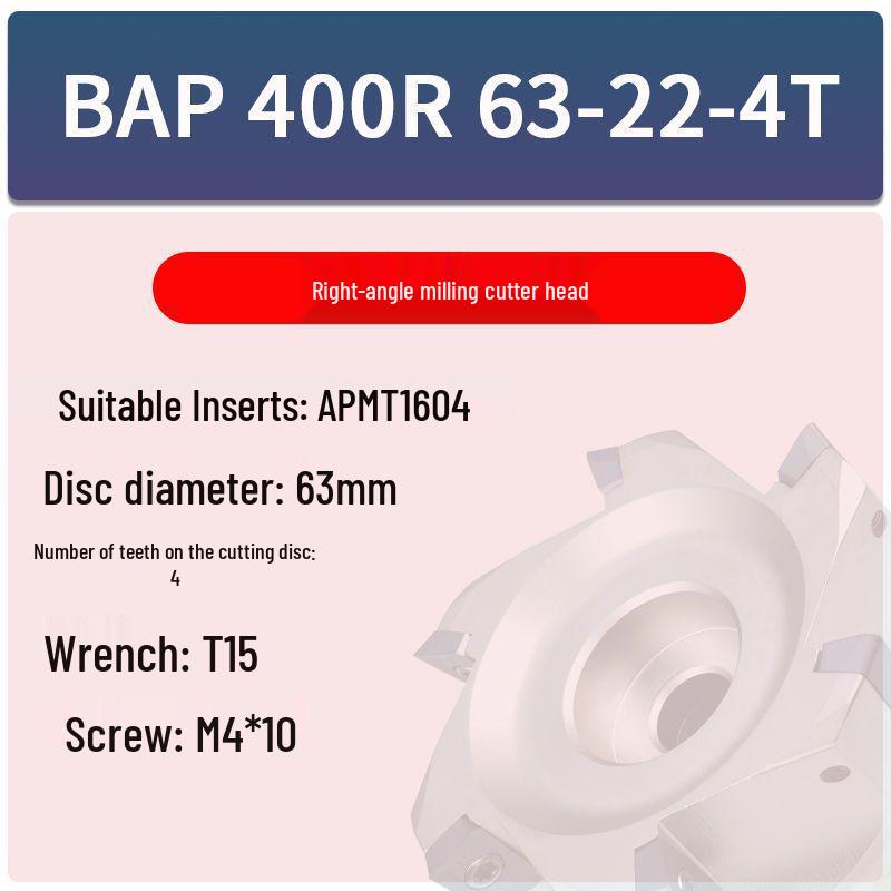 Right Angle CNC Milling Head BAP300R for Face & Vertical Milling (Sizes: 40/50/63/80/100)