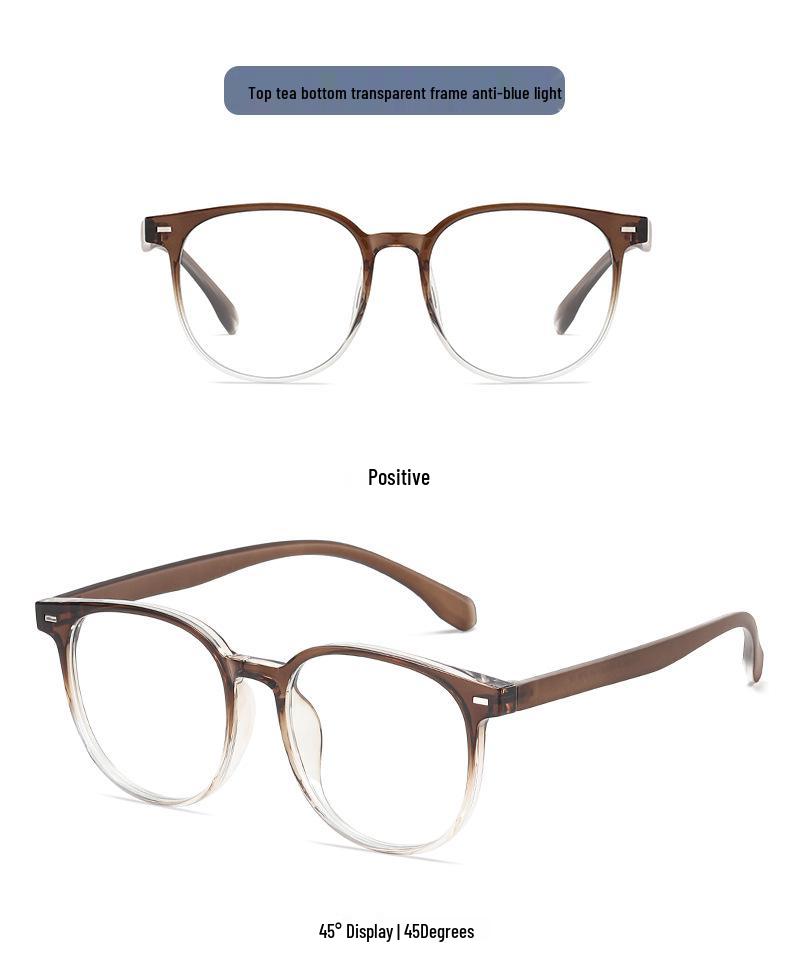 1256 Ultraleichter TR90 Optischer Brillenrahmen für Damen und Herren - High-End, Großrahmen, Kompatibel mit Korrektionsgläsern