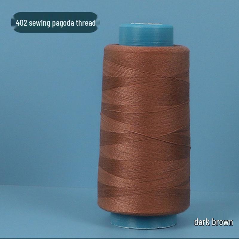 402 Polyester Thread: Black & White Sewing Thread for Hand Needlework and Household Sewing Machines