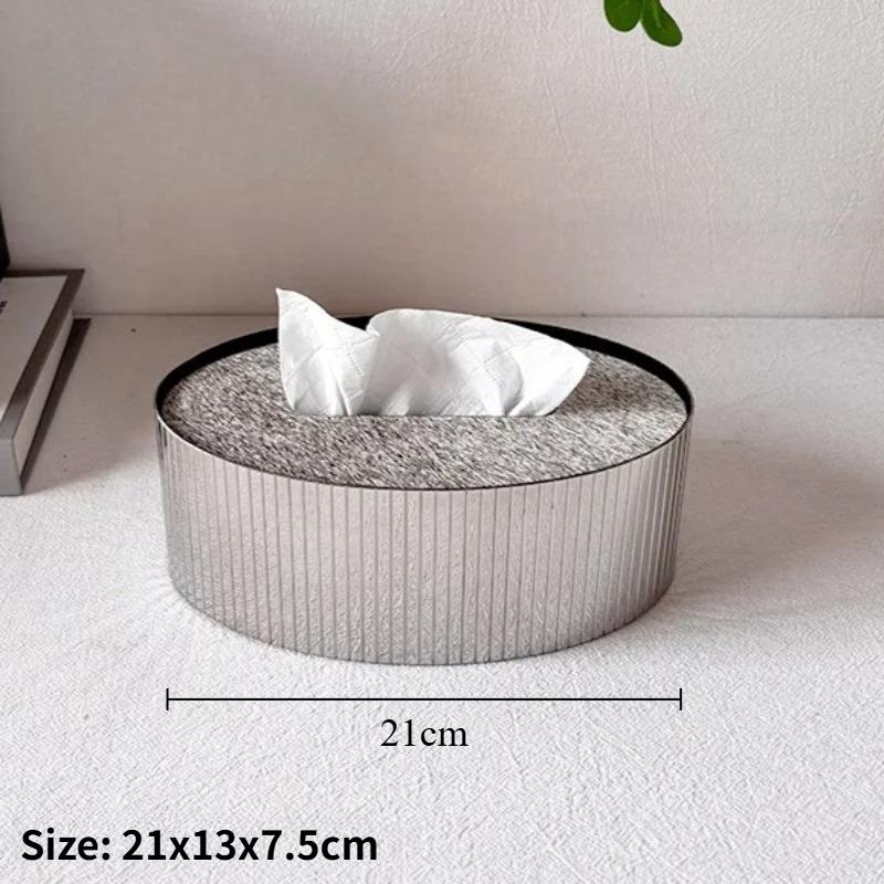 

Horsehair Tissue Box Modern Living Room Desktop Tissue Storage Nordic Restaurant Napkin Boxes Home Decoration Accessories