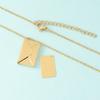 Trendy Minimalist Stainless Steel Envelope Pendant Necklace - Love Letter Valentine's Gift