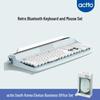 Actto Retro Bluetooth Typewriter-Style Keyboard & Mouse Combo for Business Office (104-Key)