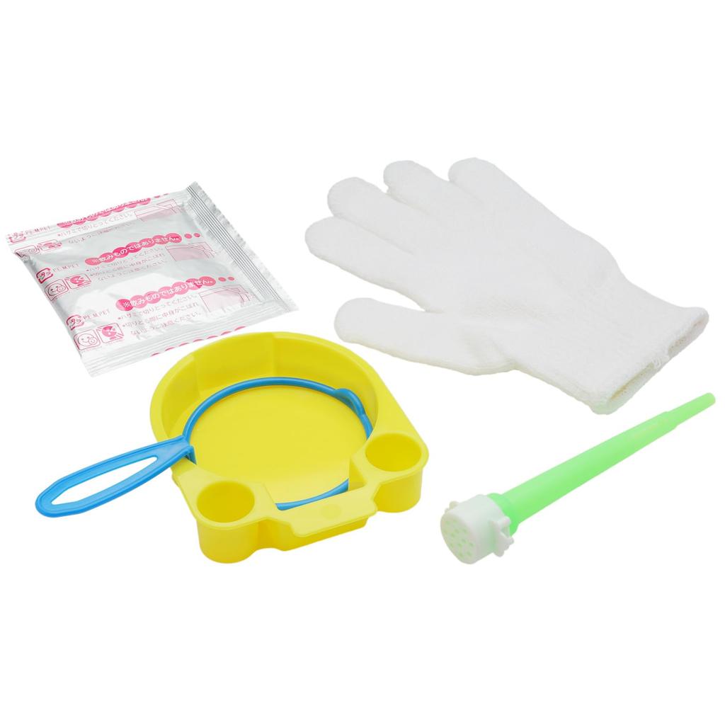 Tomoda Ninja Beanbag Soap Bubble Ball NEO Set for Ages 6 and Includes Bubble and Made In Educational Toy 3-Piece Up, Liquid, Blowstick, Wand, Stick,