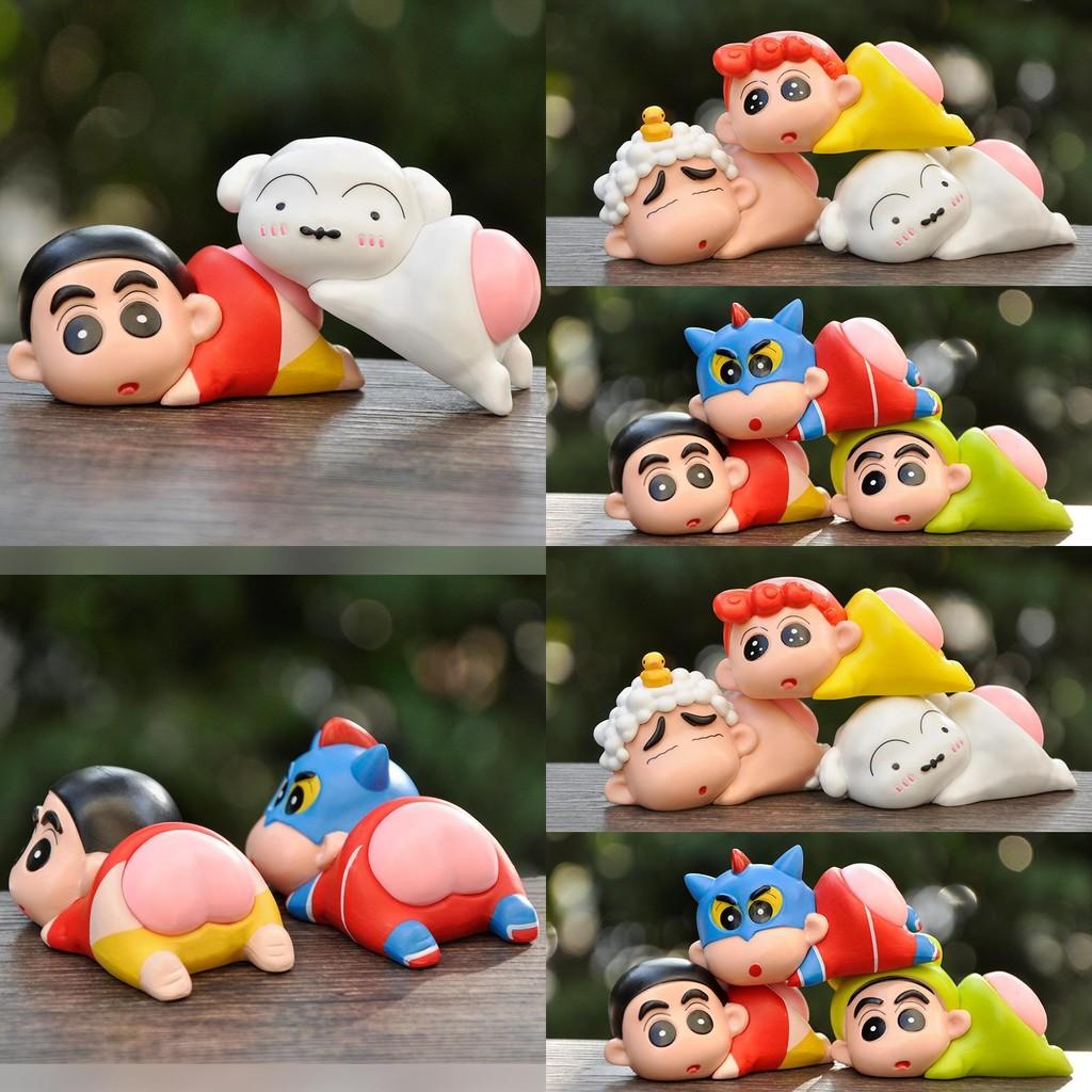 Crayon Shinchan Pvc Desktop Car Decor Model Toy For Collectors And Fans Special Characters Included