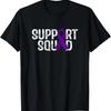 Premium Comfort Support Squad Fibromyalgia Awareness T Shirt Vintage Washed Comfortable Versatile Unisex Stylish Slightly