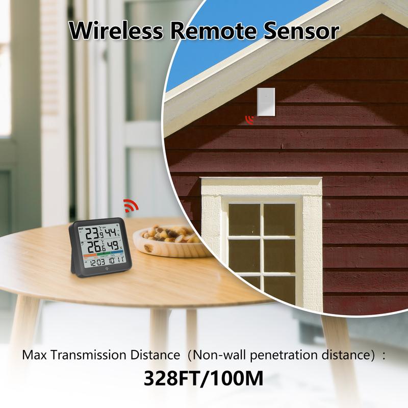 Home Weather Station LCD Digital Temperature Humidity Meter Thermometer Hygrometer Outdoor Temperature And Humidity With Sensor