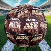 Custom Name Personalized Heated Rivalry Print Size 5 Soccer Ball Training & Match Football, for Team, Kicking, Gift for Football Enthusiasts