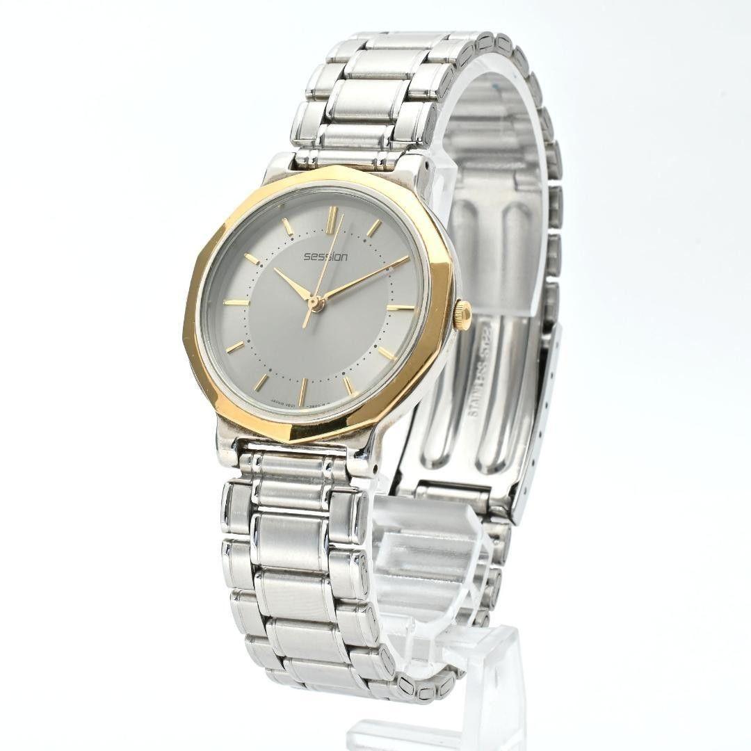 Used Good condition SEIKO Seiko men s watch gray dial combination