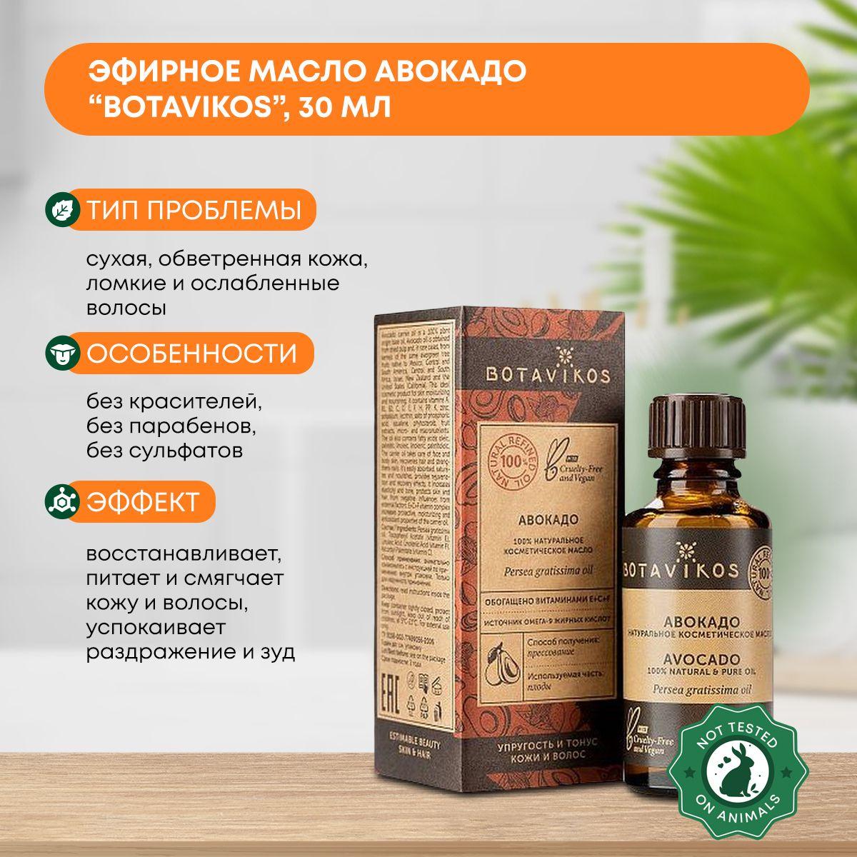 

Косметическое масло Авокадо (cosmetic oil) Botavikos (Ботавикос), 30мл