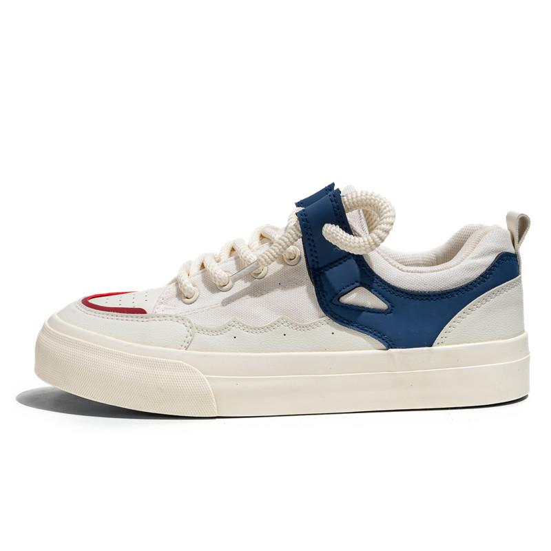 

Мода 2024 года. Дизайнерские низкие парусиновые туфли для мужчин. Повседневные кроссовки в стиле Харадзюку бежевого цвета. Мужские уличные кроссовки в стиле хип-хоп. Вулканизированные туфли на шнуровке для мужчин. 39