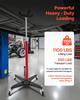 Hydraulic Transmission Jack, 1100 Lbs / 0.5 Ton Lifting Capacity Telescoping Transmission Jack with Foot Pedal, 360° Swivel Wheel, 112-187 Cm High