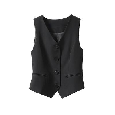 Damen Weste Weste Blazer Weste Mantel Weste Mantel Jacke V-Ausschnitt